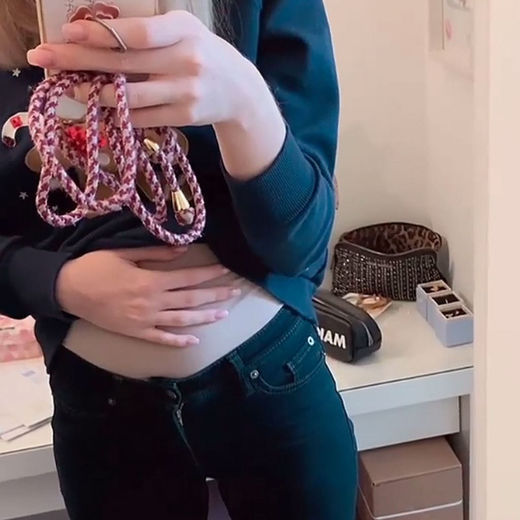 Melissa kurz nach der Geburt ihres Babys