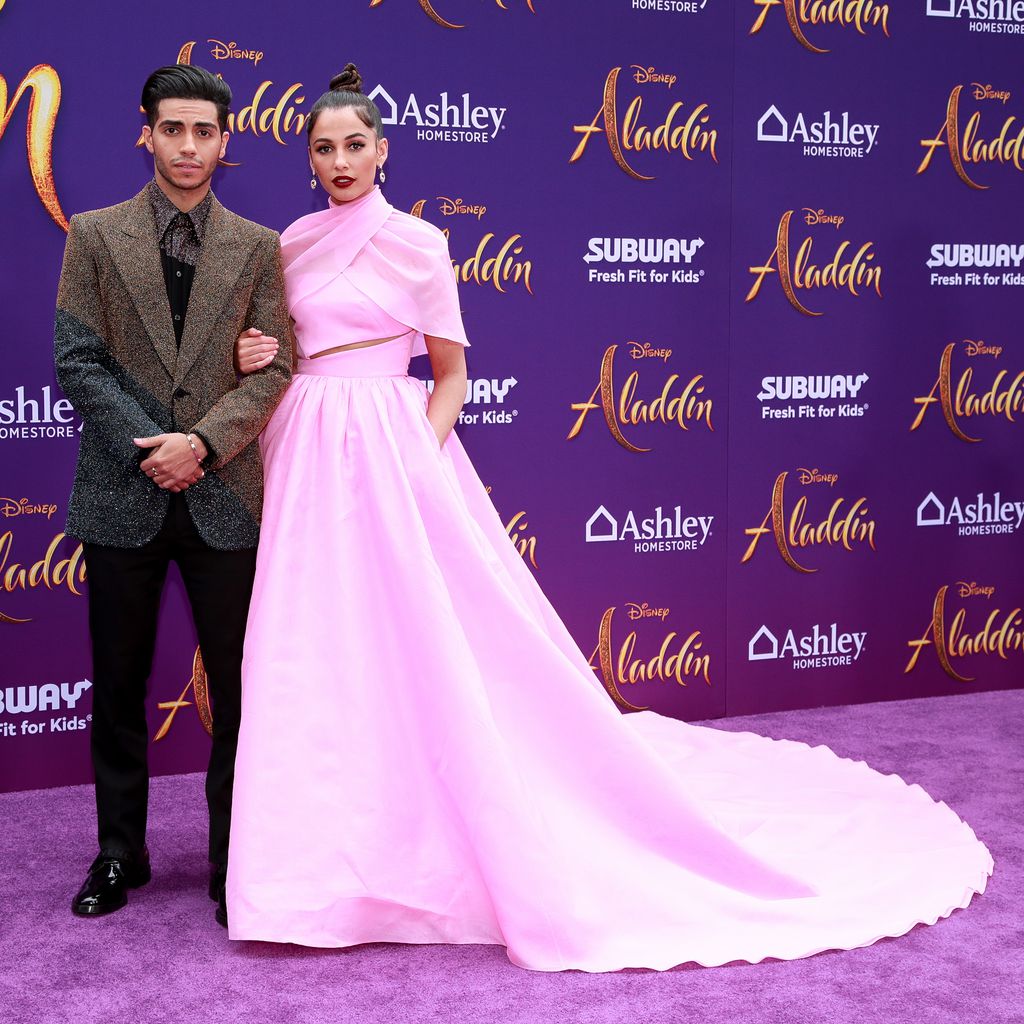Mena Massoud und Naomi Scott bei der "Aladdin"-Premiere in Hollywood im Mai 2019
