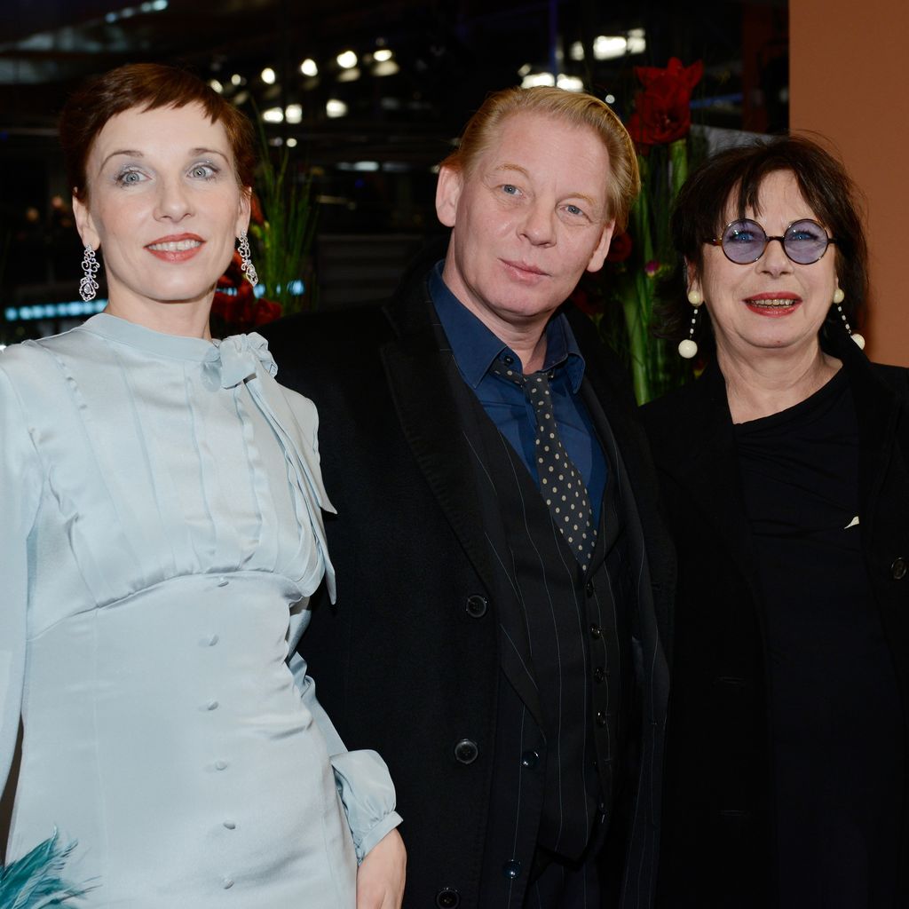 Meret Becker, Ben Becker und ihre Mutter Monika Hansen, Februar 2014
