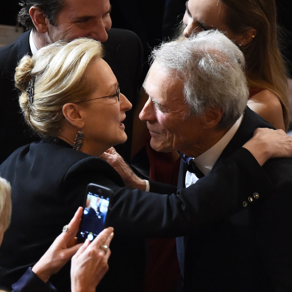 Meryl Streep und Clint Eastwood bei den Oscars 2015