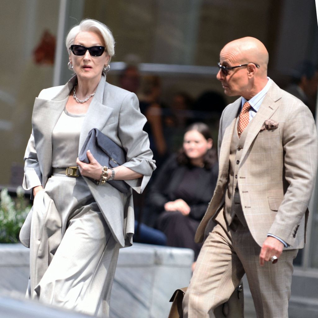 Meryl Streep und Stanley Tucci am Set von "Der Teufel trägt Prada 2"
