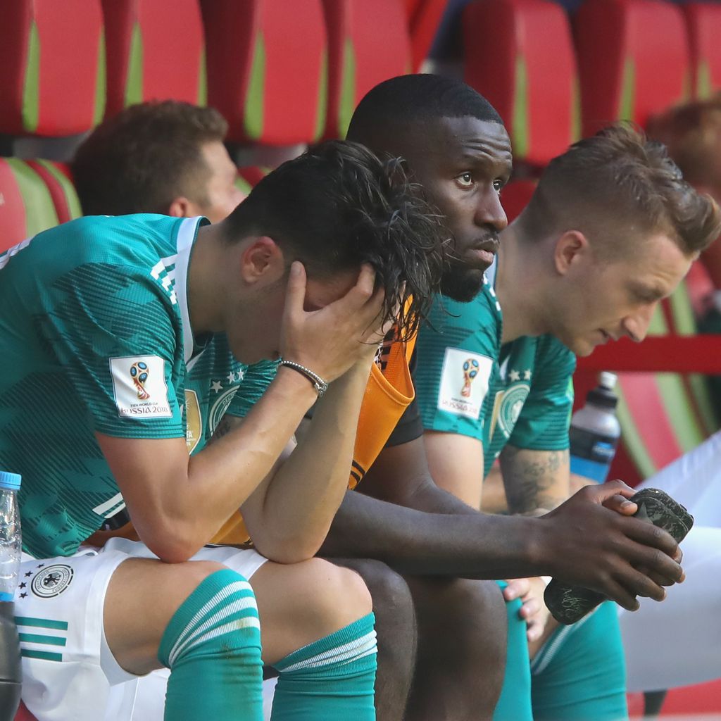 Mesut Özil, Antonio Rüdiger und Marco Reus bei der WM 2018 in Russland