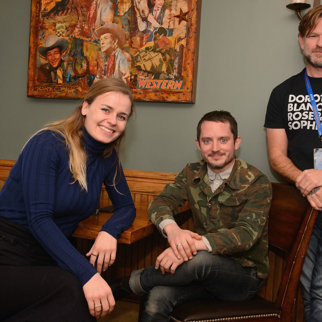 Mette-Marie Kongsved, Elijah Wood und Josh Waller beim Sundance Film Festival 2018