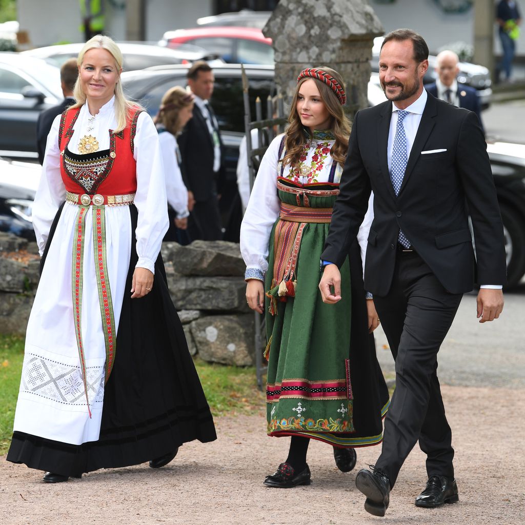 Mette-Marit, Ingrid Alexandra und Haakon im September 2020