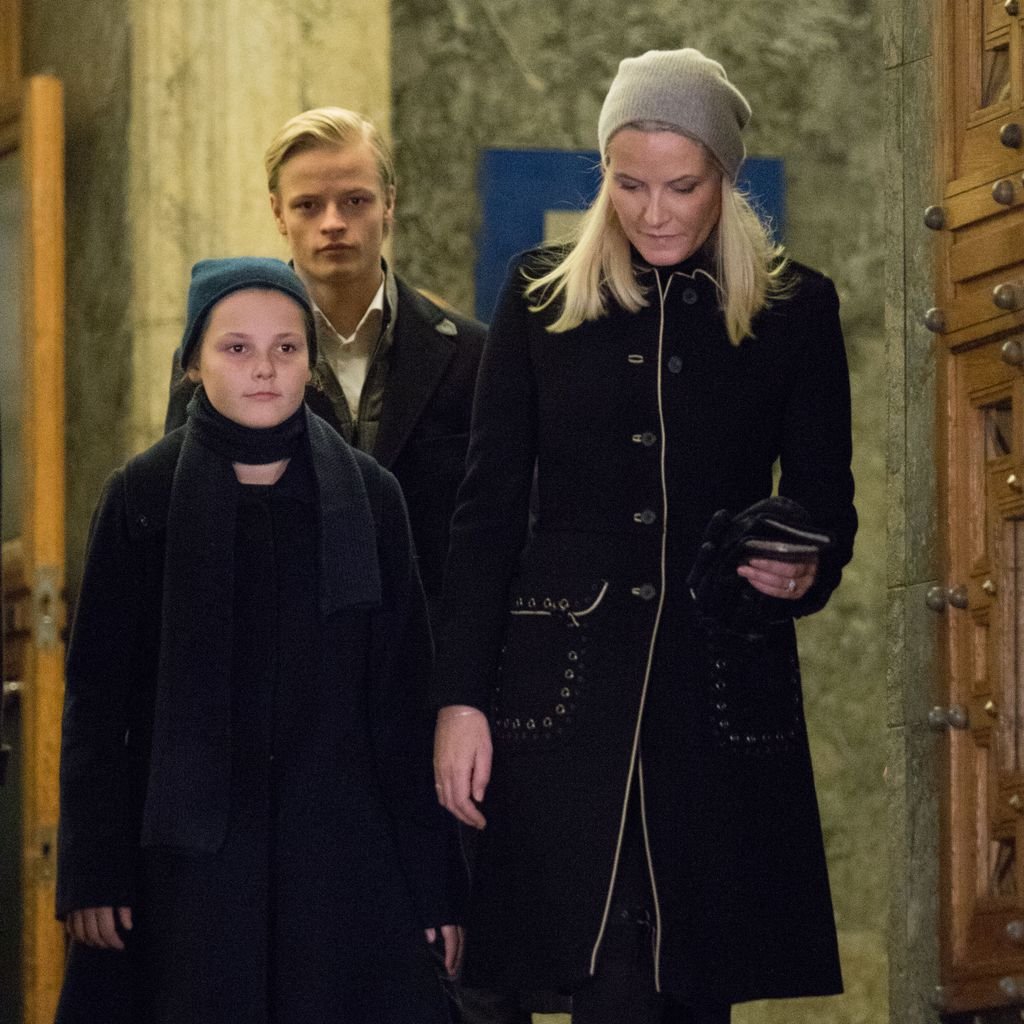 Mette-Marit mit ihren Kindern Marius Borg Høiby und Ingrid Alexandra