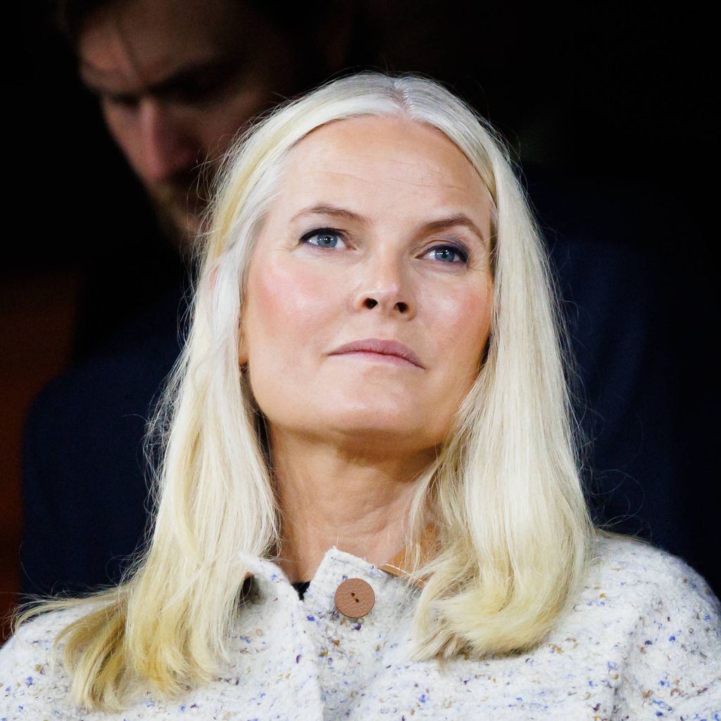 Mette-Marit, Kronprinzessin von Norwegen, beim WM-Qualifikationsspiel Norwegen gegen Moldau im Ullevaal Stadion in Oslo, 9. September 2025