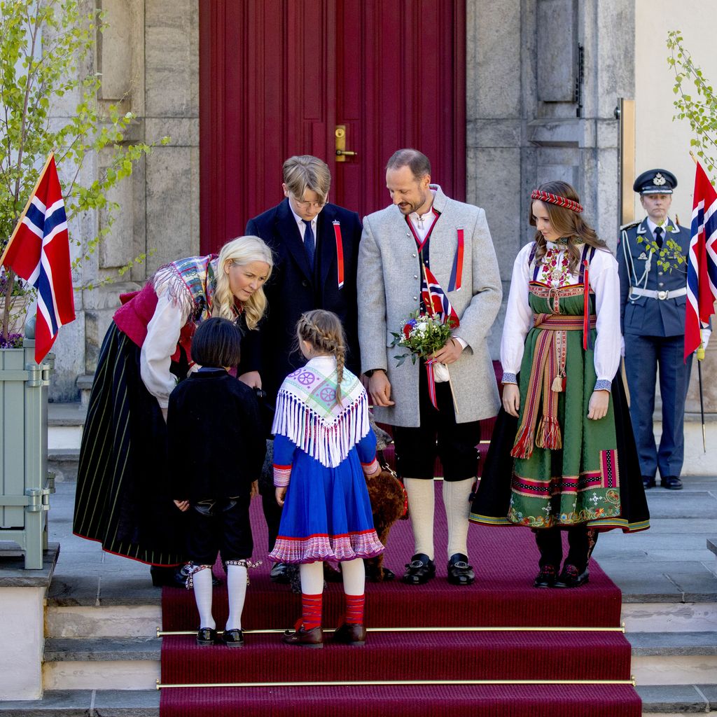 Mette-Marit und ihre Familie am norwegischen Nationalfeiertag