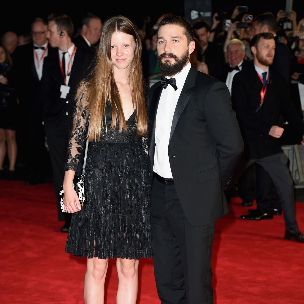 Mia Goth und Shia LeBeouf, 2014