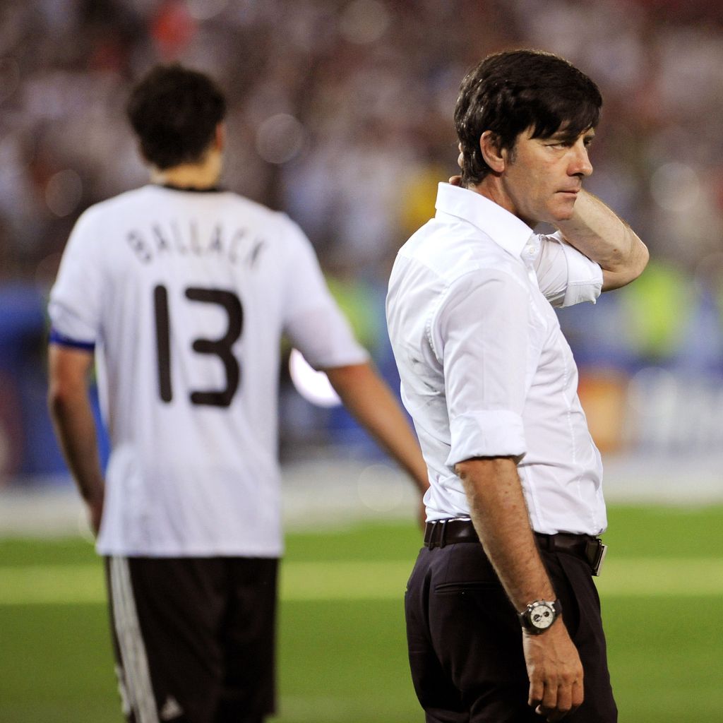 Michael Ballack und Joachim Löw bei der Fußball-EM 2008
