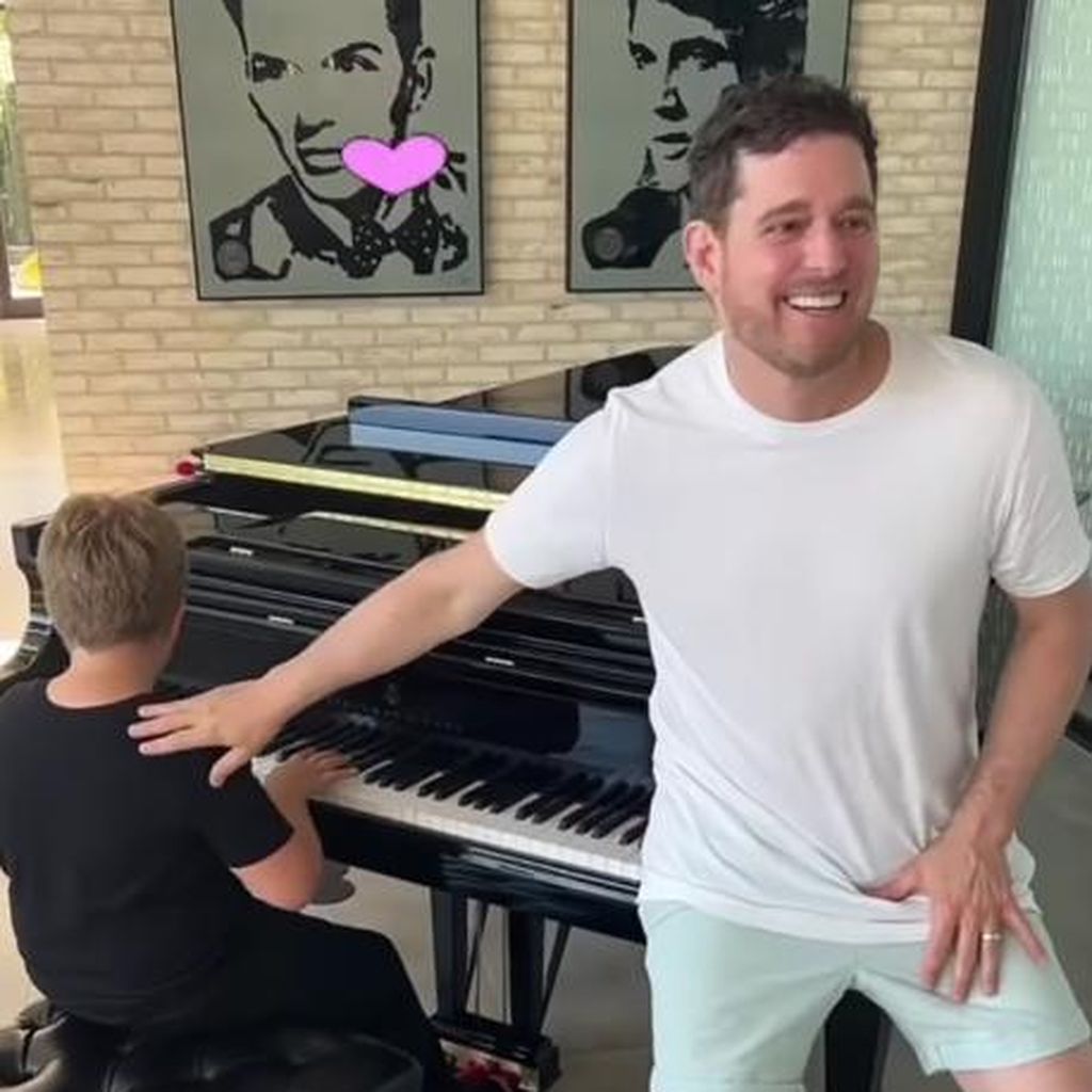 Michael Bublé und sein Sohn Noah