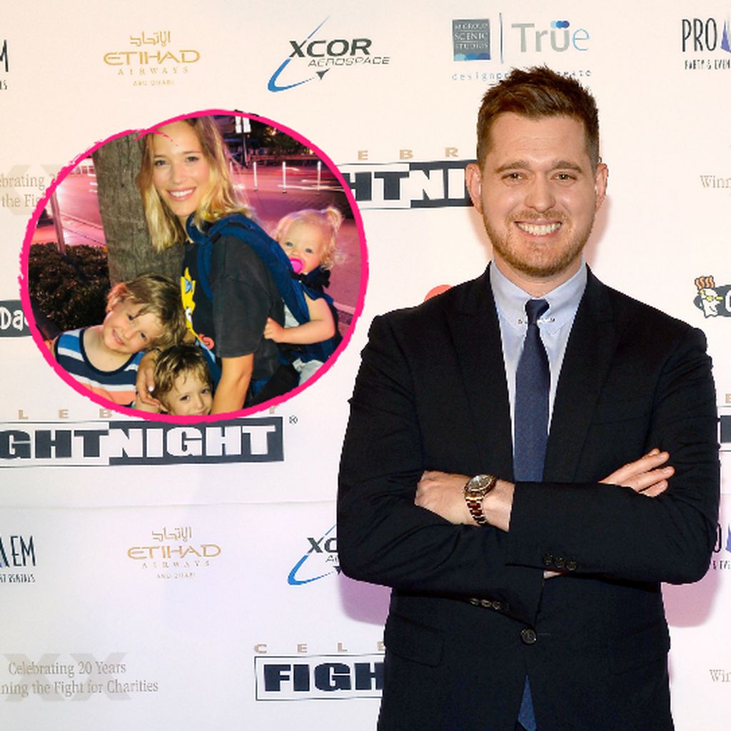 Michael Bublé, seine Frau Luisana Lopilato und ihre Kinder