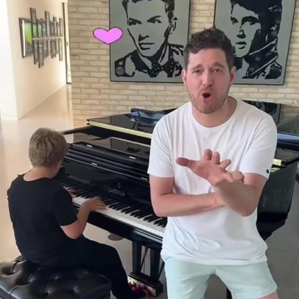 Michael Bublé und sein Sohn Noah