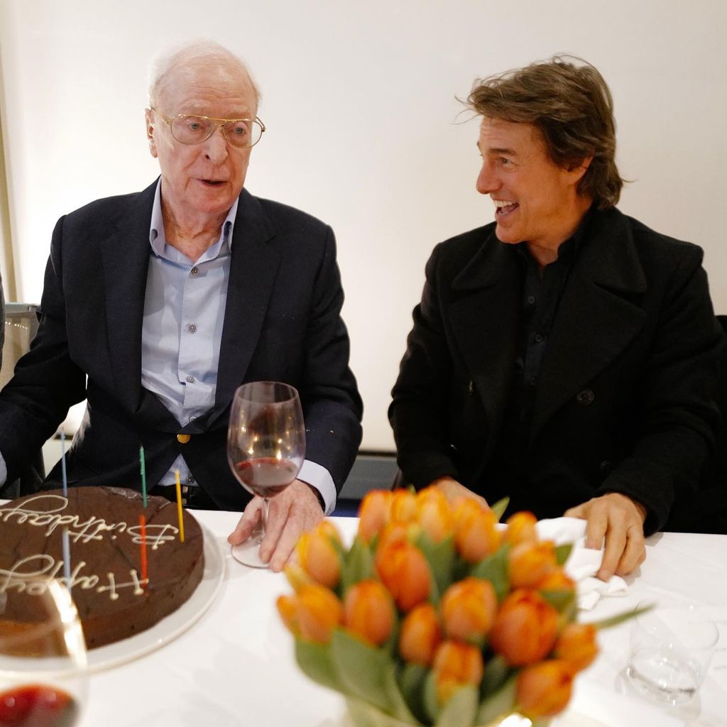 Michael Caine und Tom Cruise im März 2023