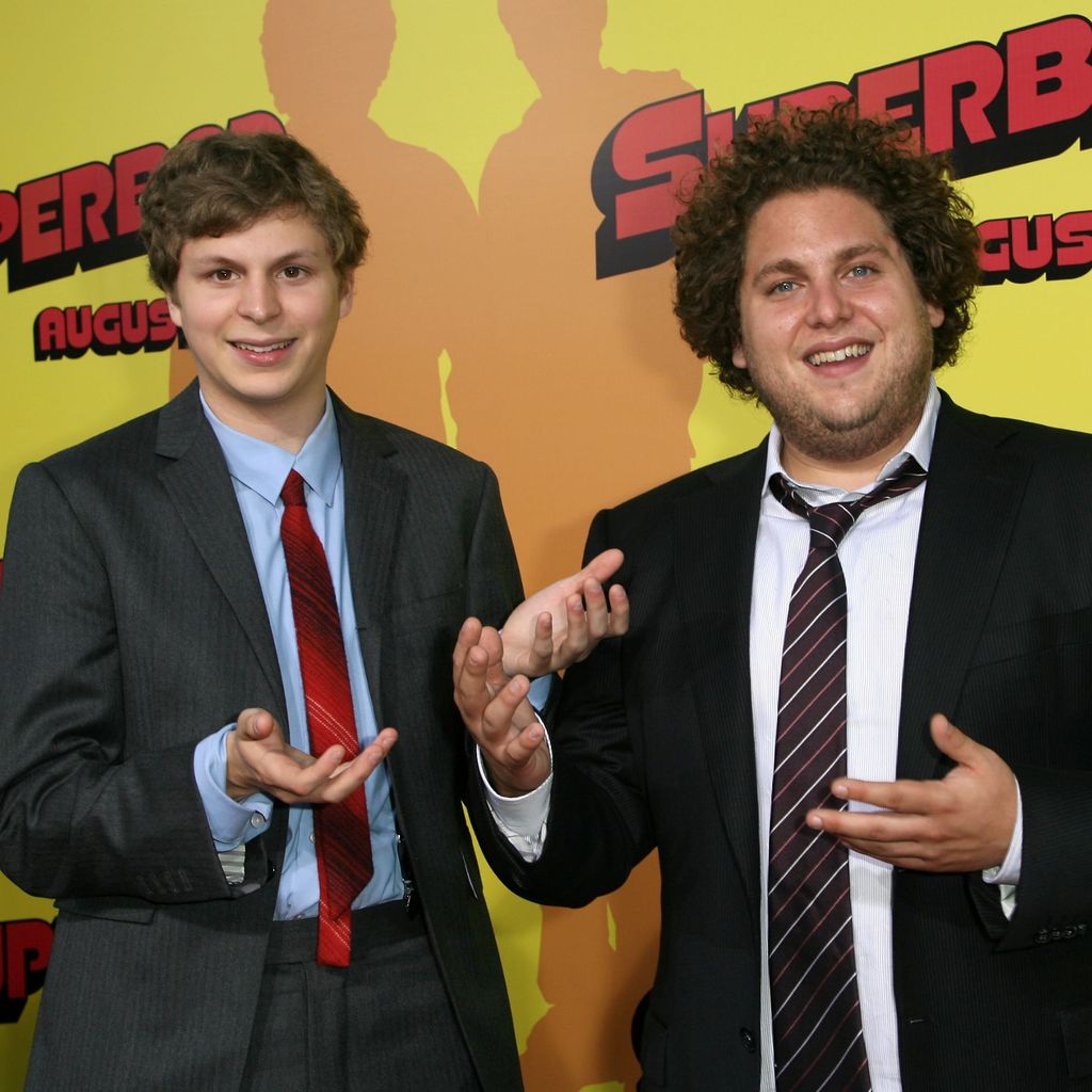 Michael Cera und Jonah Hill bei der Premiere von "Superbad" im Grauman's Chinese Theatre in Hollywood, August 2007