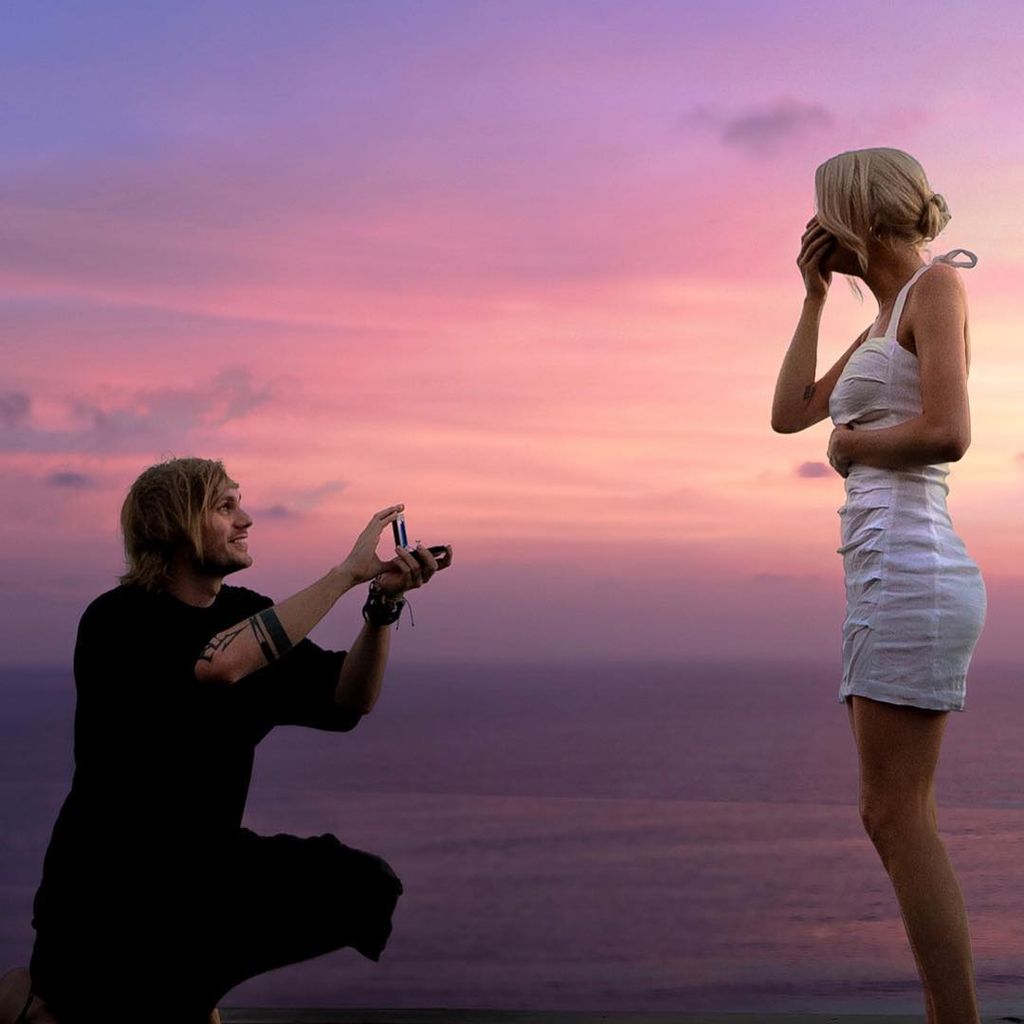 Michael Clifford und Crystal Leigh im Januar 2019 auf Bali