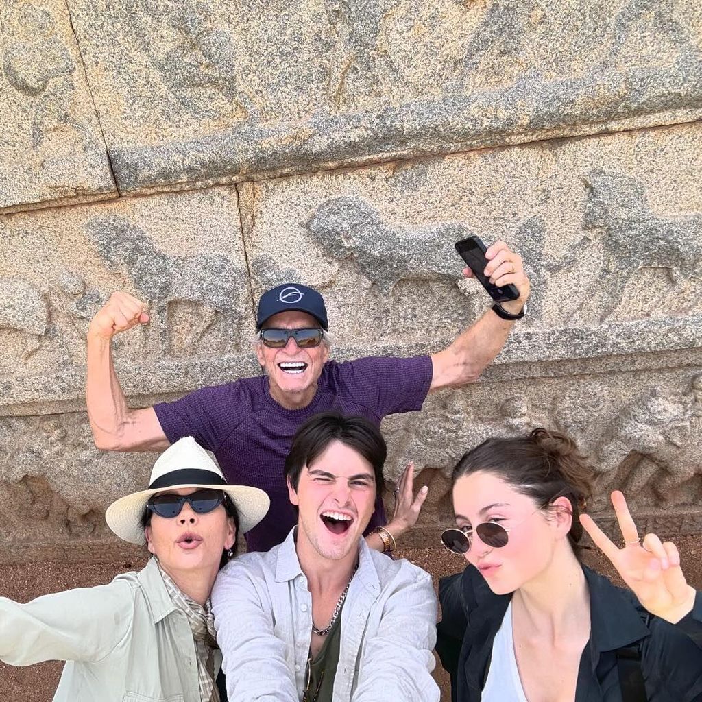 Michael Douglas mit seiner Familie