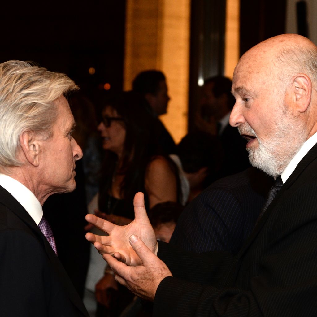 Michael Douglas und Rob Reiner beim Chaplin Award Gala Dinner im Lincoln Center in New York, 28. April 2014