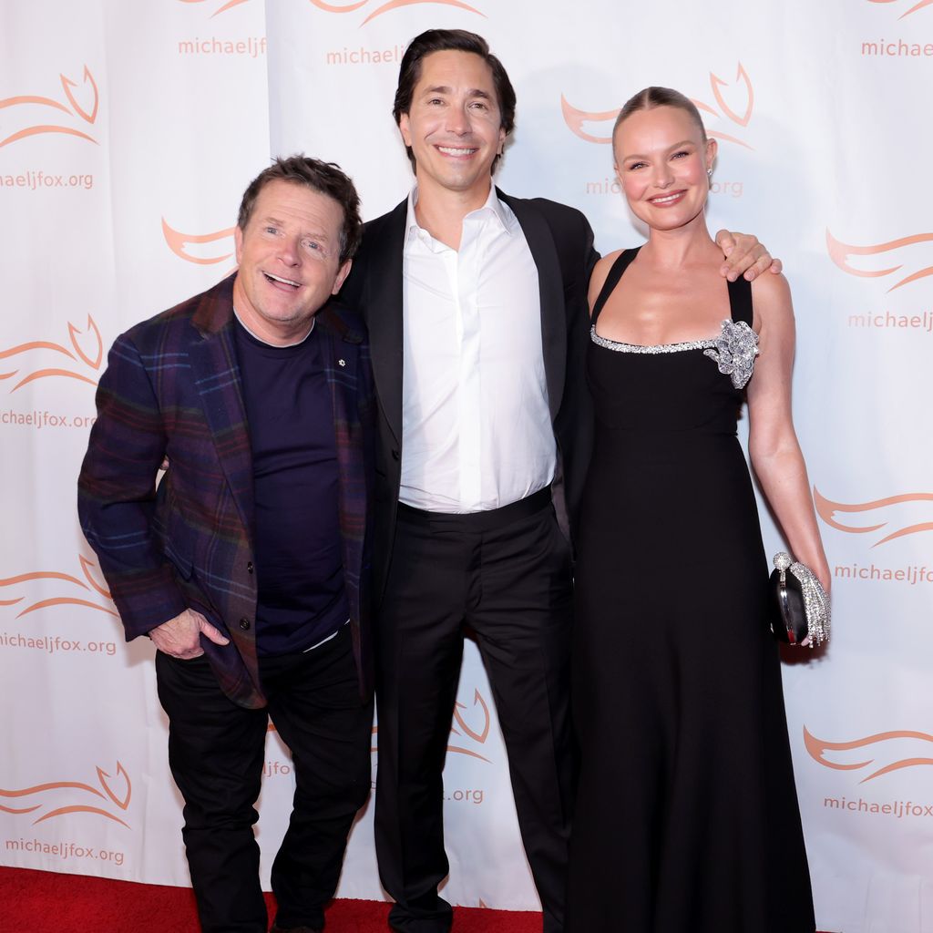 Michael J. Fox, Justin Long und Kate Bosworth, November 2023