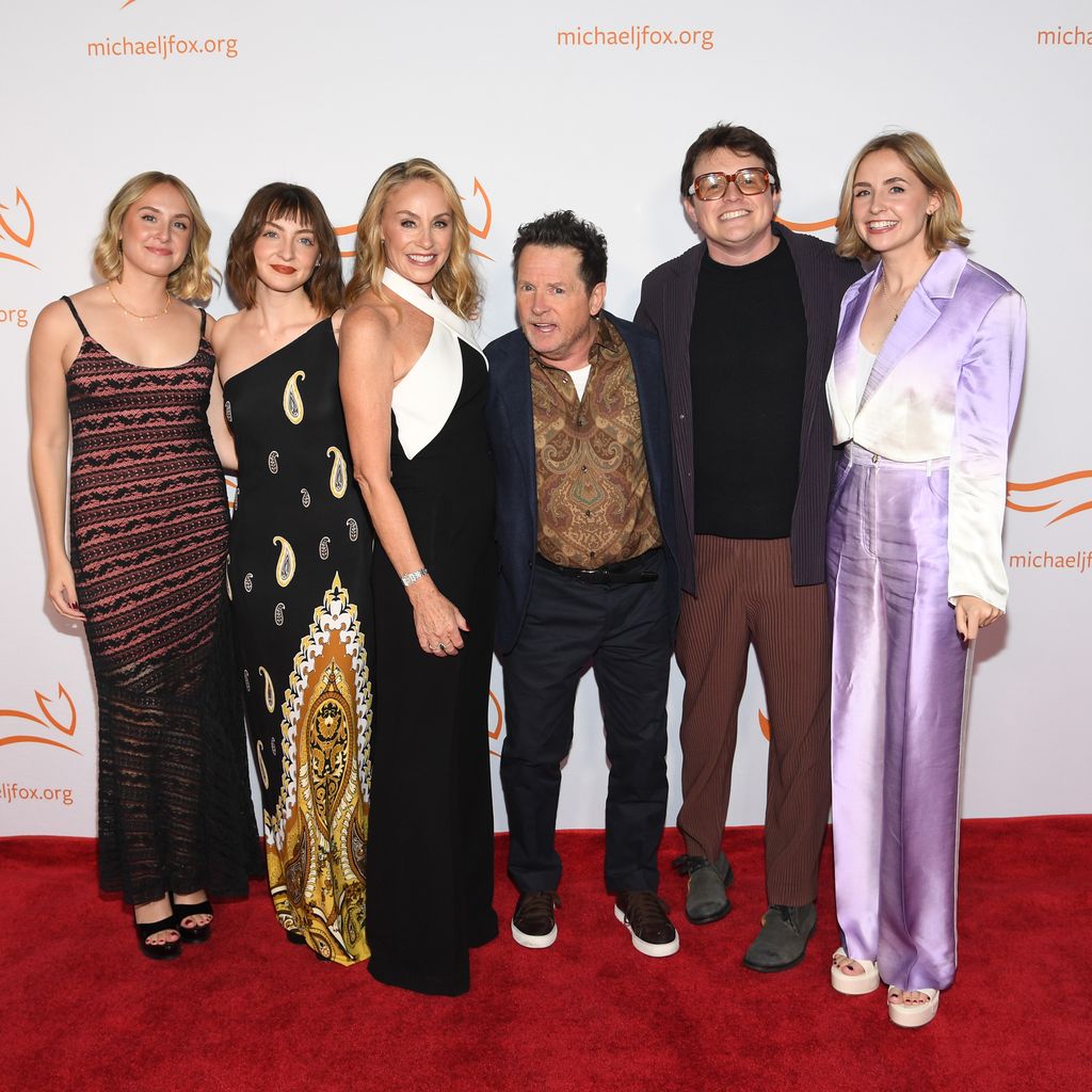 Michael J. Fox mit seiner Frau Tracy und den gemeinsamen Kindern