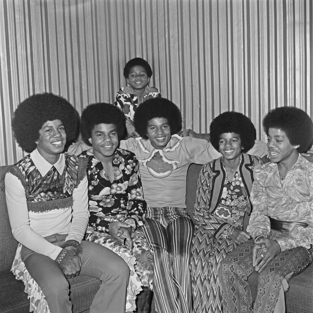 Michael Jackson (2. v. l.) mit seinen Geschwistern, 1972