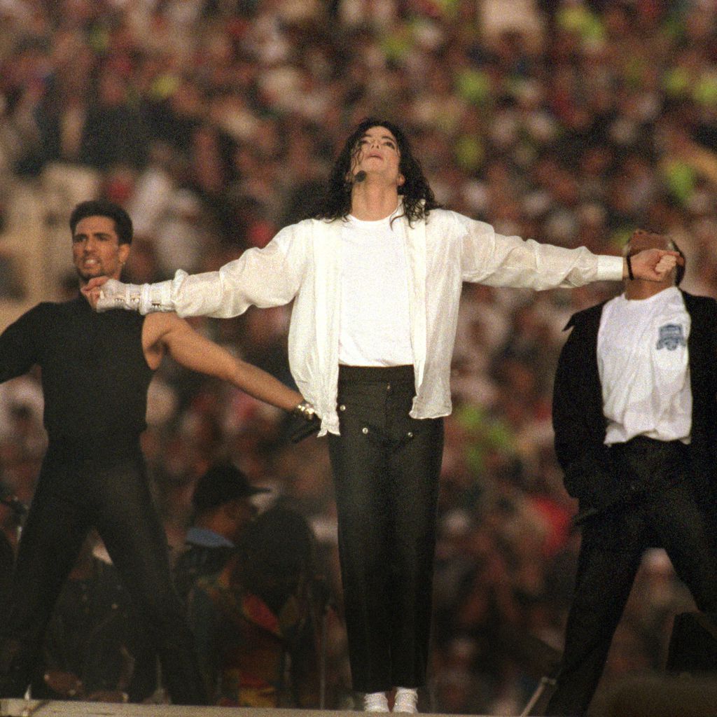 Michael Jackson beim Super Bowl 1993