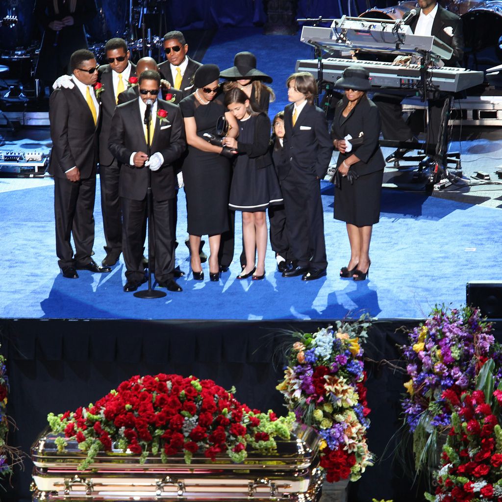 Michael Jacksons Trauerfeier im Jahre 2009 im Staples Center