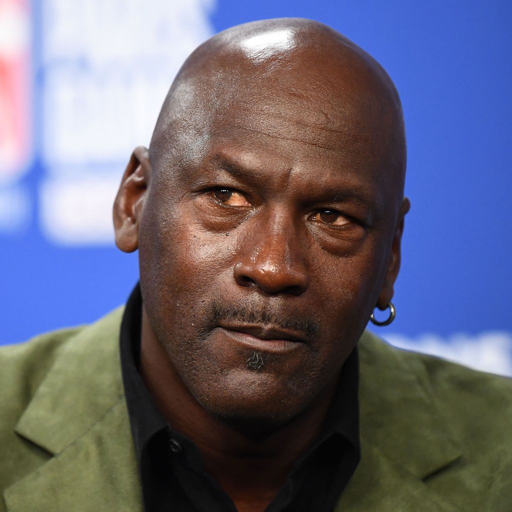 Michael Jordan auf einer Pressekonferenz in Paris im Januar 2020
