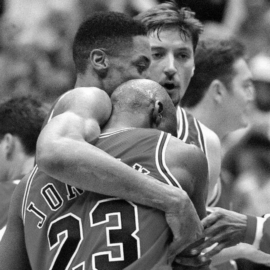 Michael Jordan nach dem Basketballspiel gegen Utah, Juni 1997