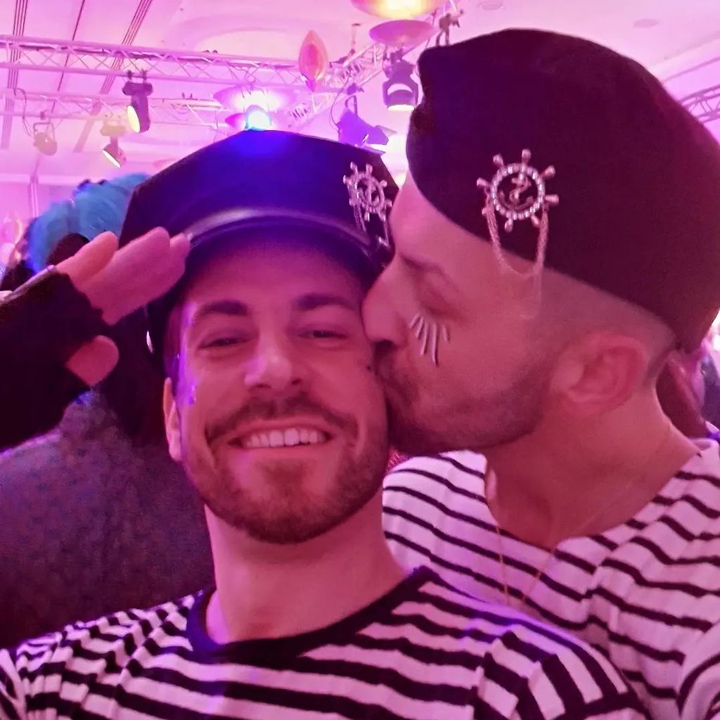 Michael Kaufmann und sein Freund Manuel im Februar 2023