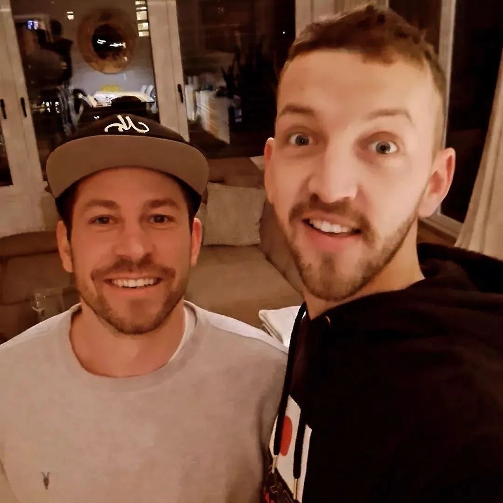 Michael Kaufmann und sein Freund Manuel im April 2023