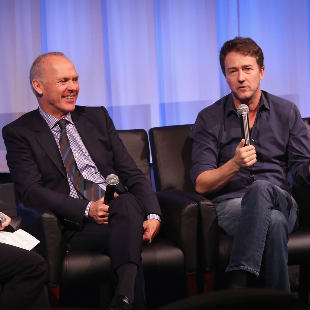 Emma Stone, Michael Keaton und Edward Norton