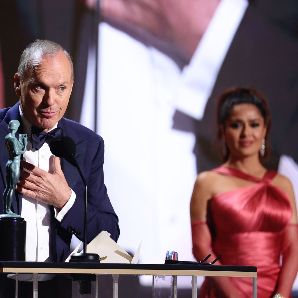 Michael Keaton und Salma Hayek bei den Screen Actors Guild Awards