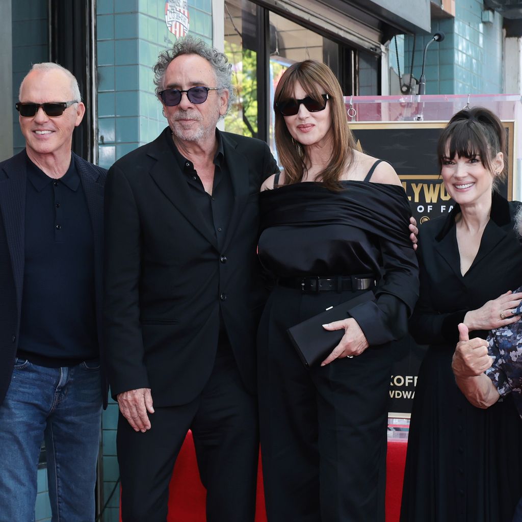 Michael Keaton, Tim Burton, Monica Bellucci, Winona Ryder und Danny DeVito, September 2024