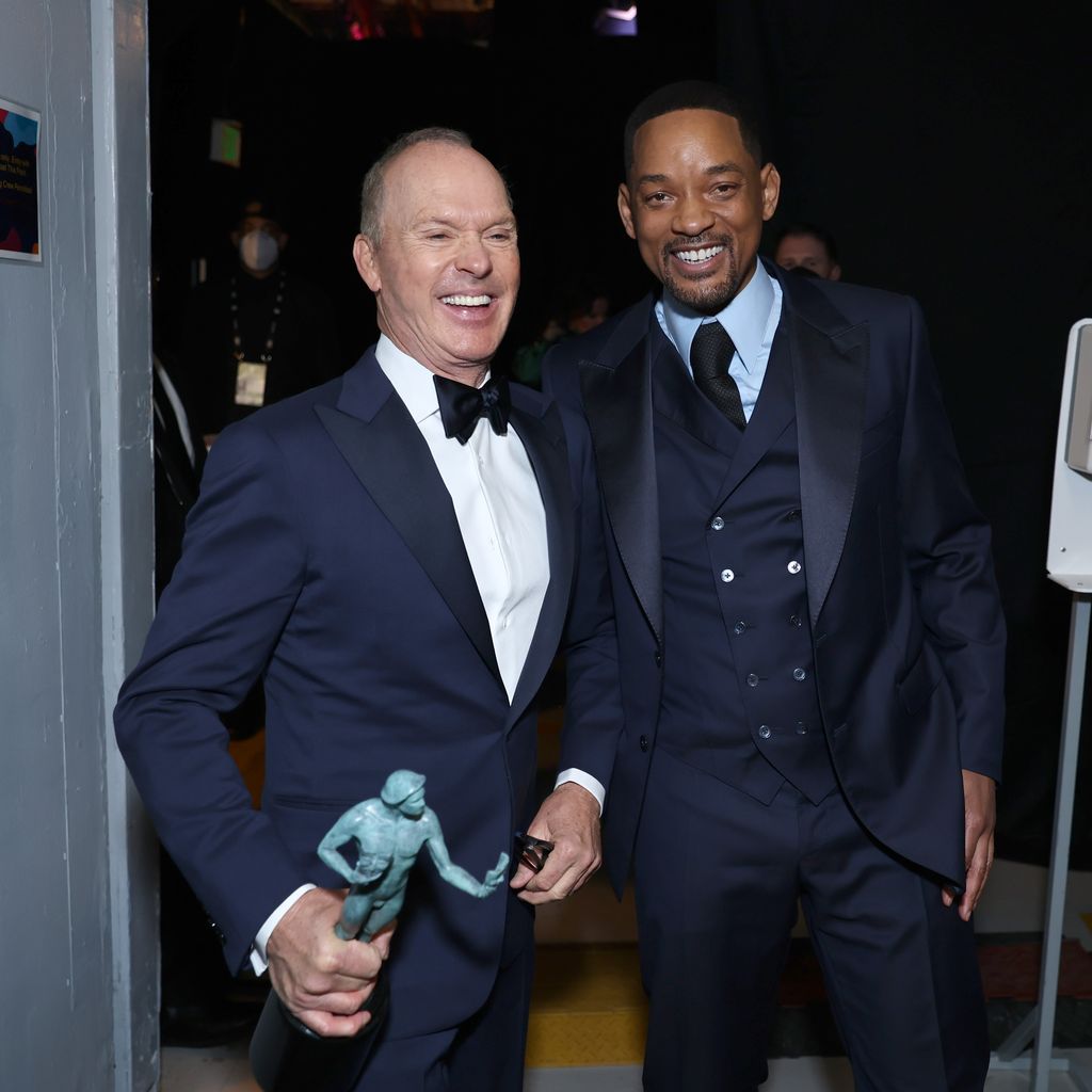 Michael Keaton und Will Smith bei den SAG Awards in Santa Monica 2022