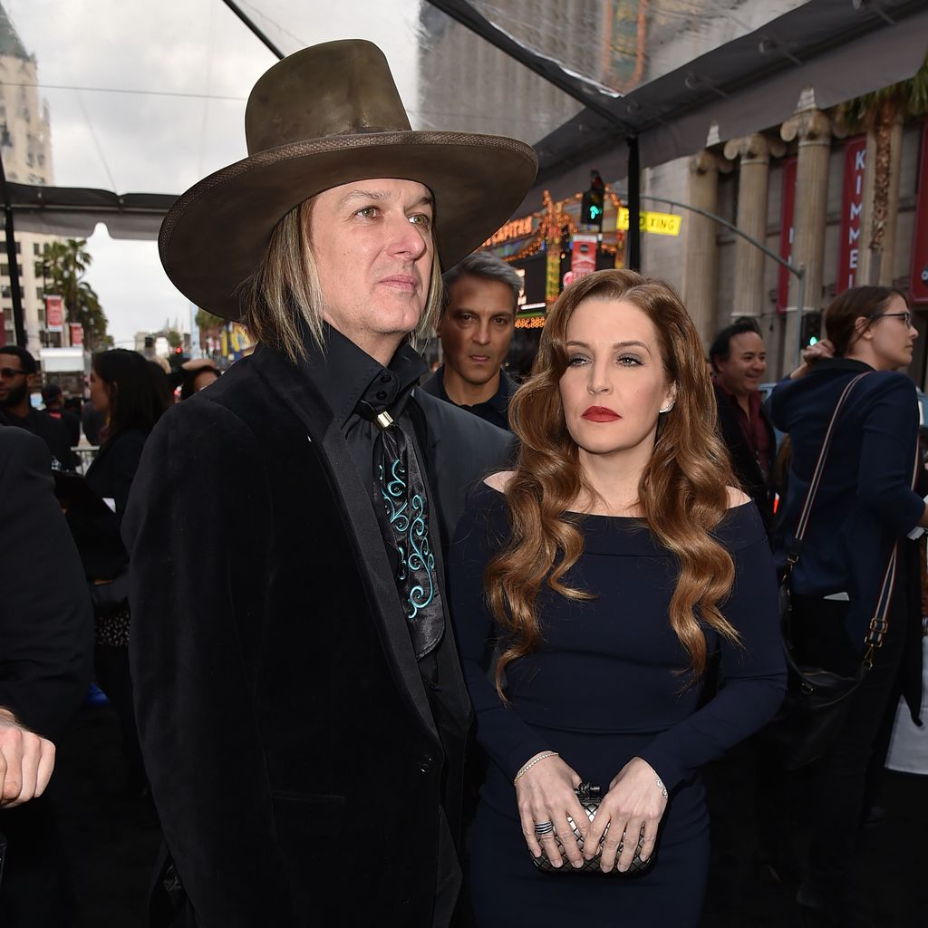 Michael Lockwood mit Lisa Marie Presley bei einer Premiere, 2015
