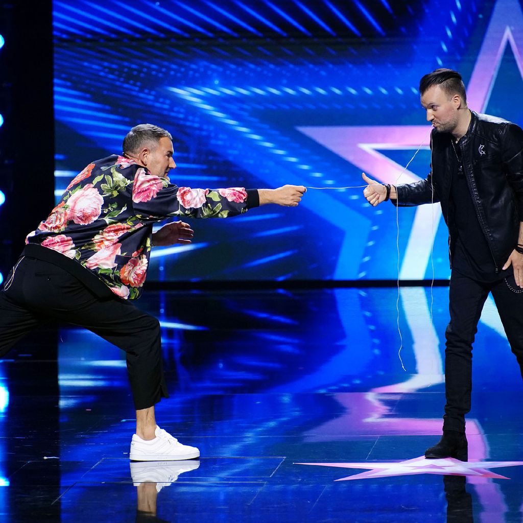 Michael Michalsky und "Supertalent"-Kandidat Christopher Köhler