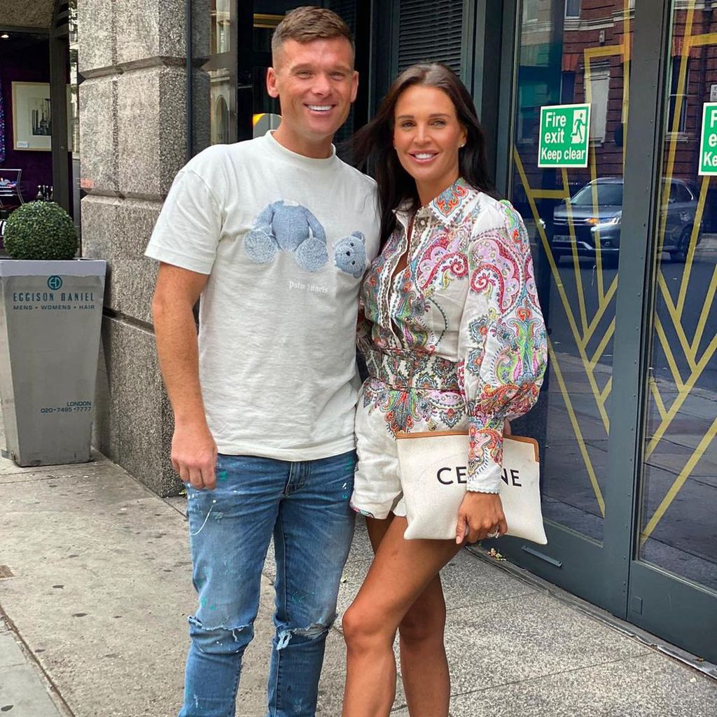 Michael O'Neill und Danielle Lloyd im August 2020