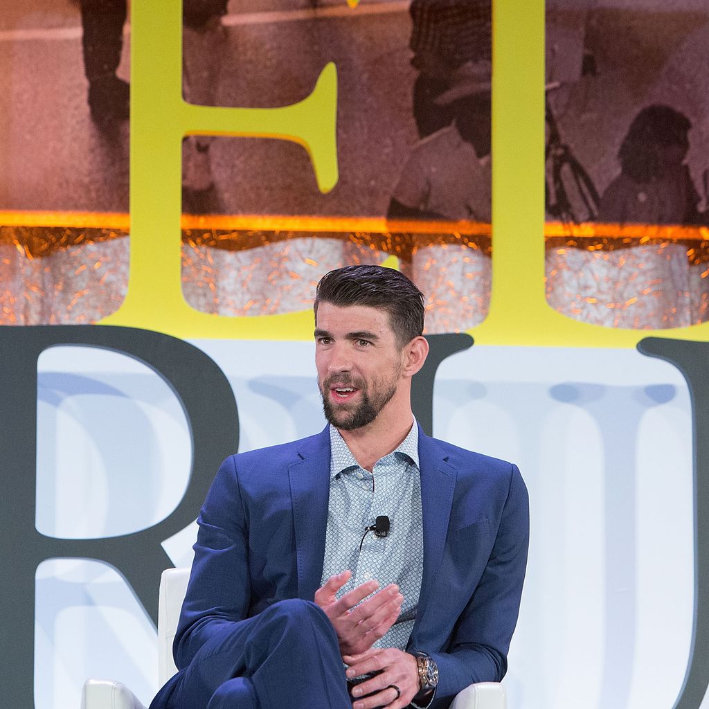 Michael Phelps auf einer Konferenz im Kennedy Forum in Chicago 2018
