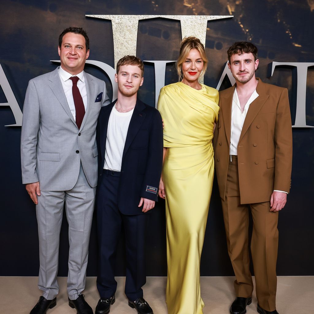 Michael Pruss, Fred Hechinger, Connie Nielsen und Paul Mescal im Oktober 2024
