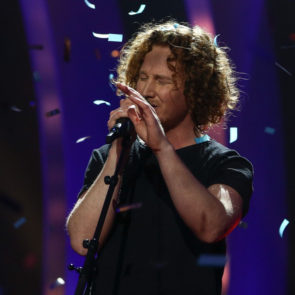Michael Schulte während seines Auftritts beim ESC 2018