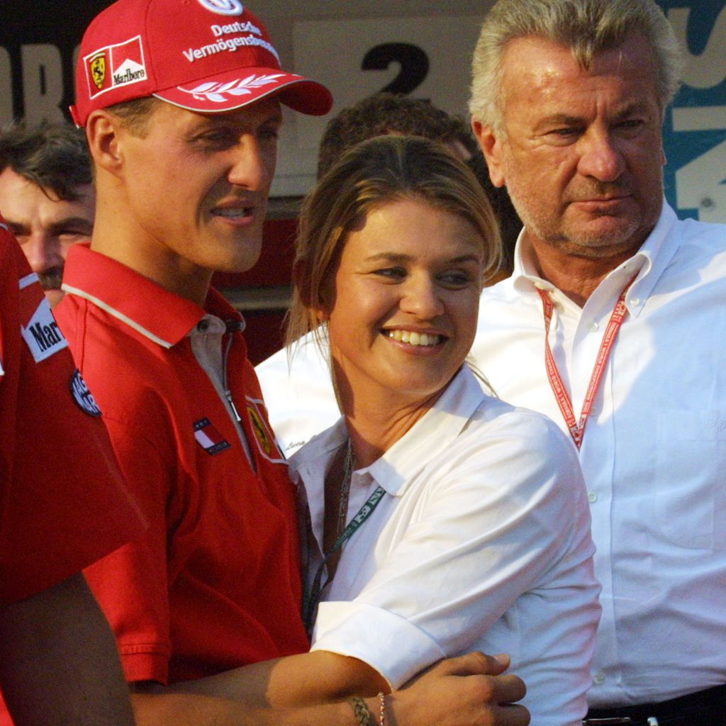 Michael Schumacher und Corinna Schumacher im August 2001