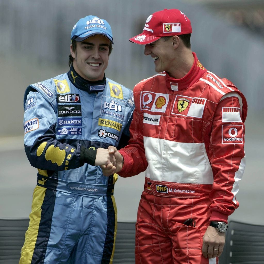 Michael Schumacher und Fernando Alonso