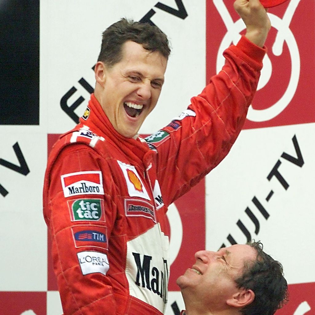 Michael Schumacher und Jean Todt in Suzuka 2000