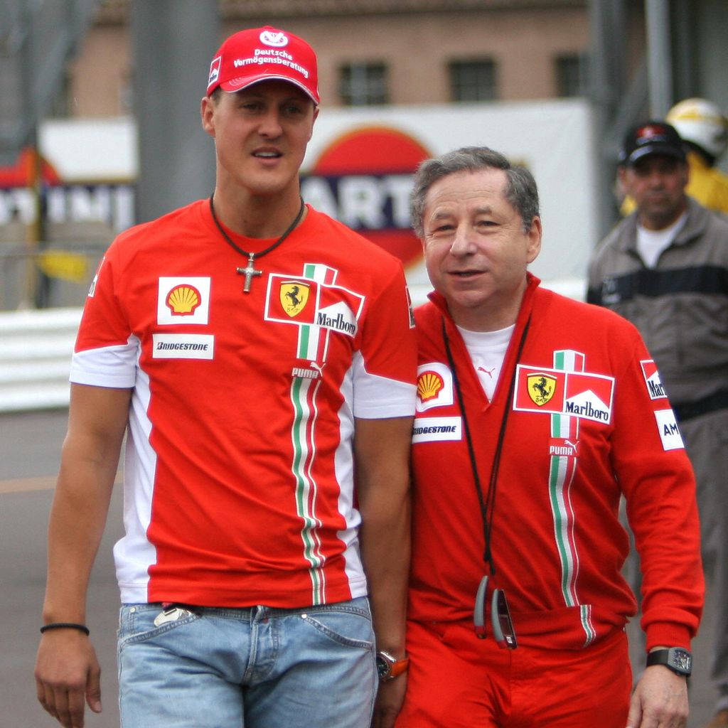 Michael Schumacher mit dem ehemaligen Ferrari-Teamchef Jean Todt, 2007