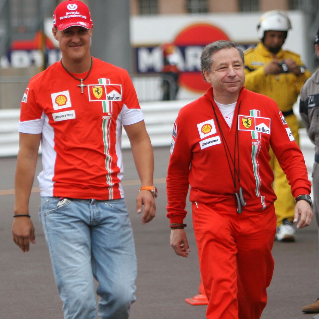 Formel 1-Star Michael Schumacher und Ex-Ferrari-Boss Jean Todt, Monte Carlo 2007