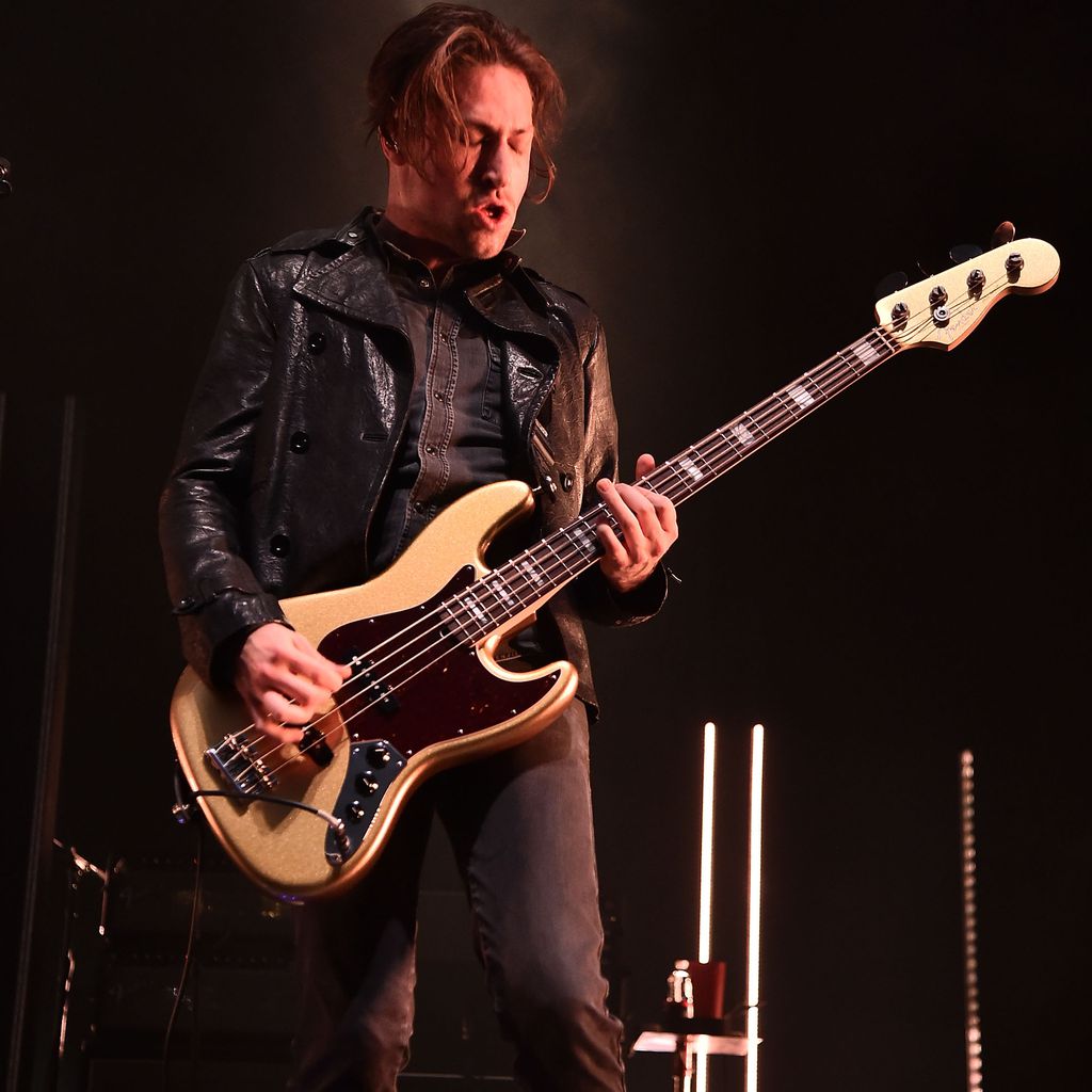 Michael Shuman auf einem Konzert in NYC im Oktober 2017