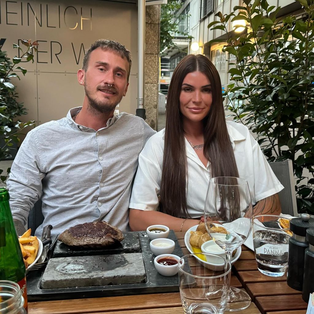 Gloria Glumac mit ihrem Partner Michael, August 2024