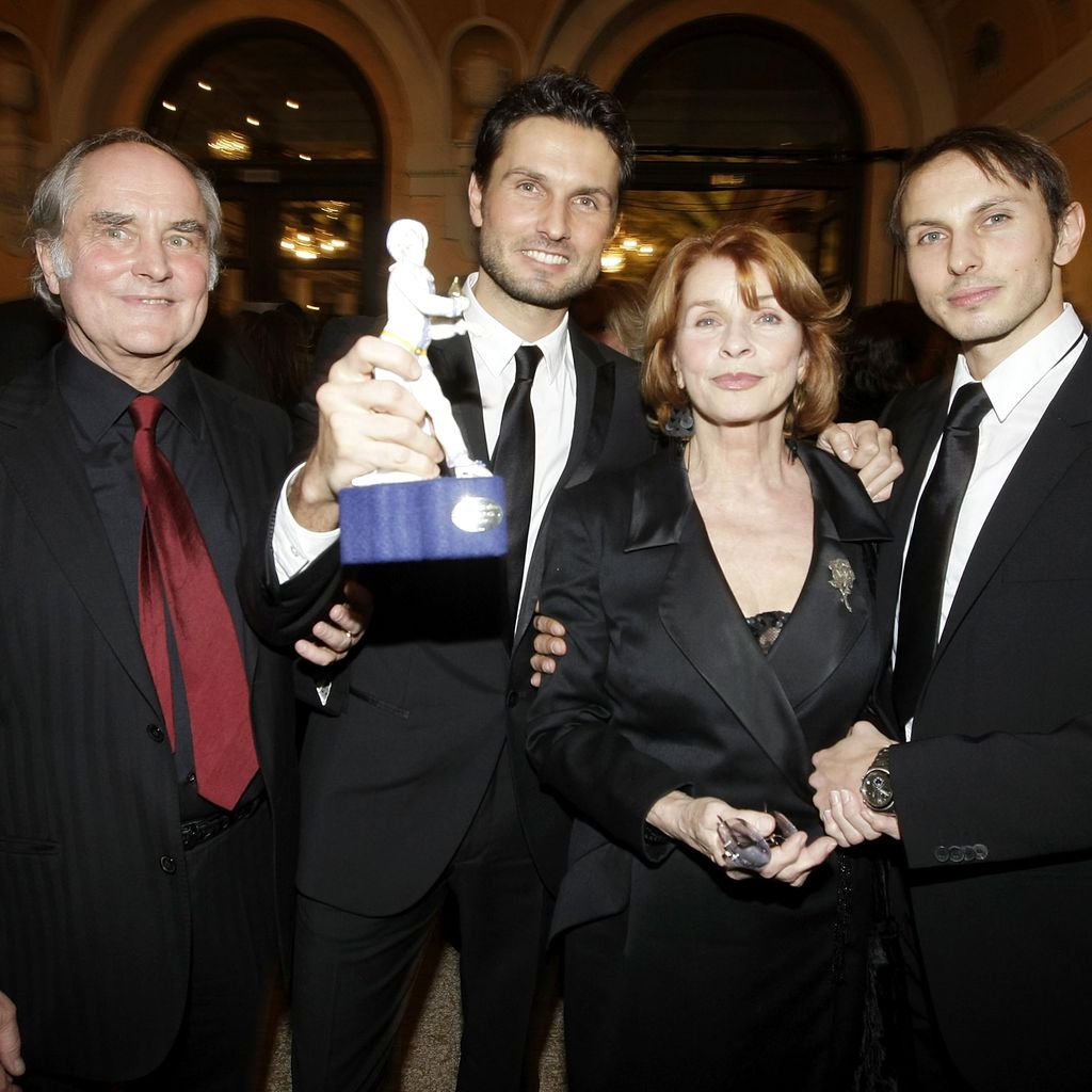 Michael Verhoeven, Simon Verhoeven, Senta Berger und Luca Verhoeven, im Januar 2010