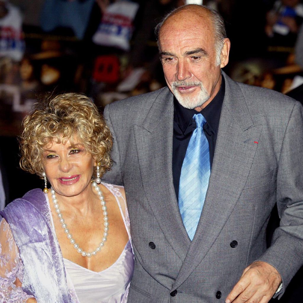 Sean Connery mit seiner Frau Micheline Roquebrune