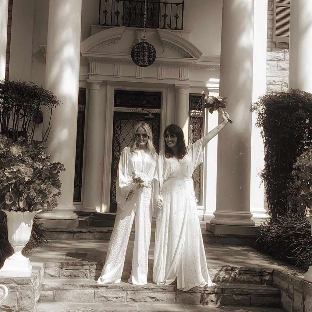 Michelle Hardwick und Kate Brooks an ihrem Hochzeitstag